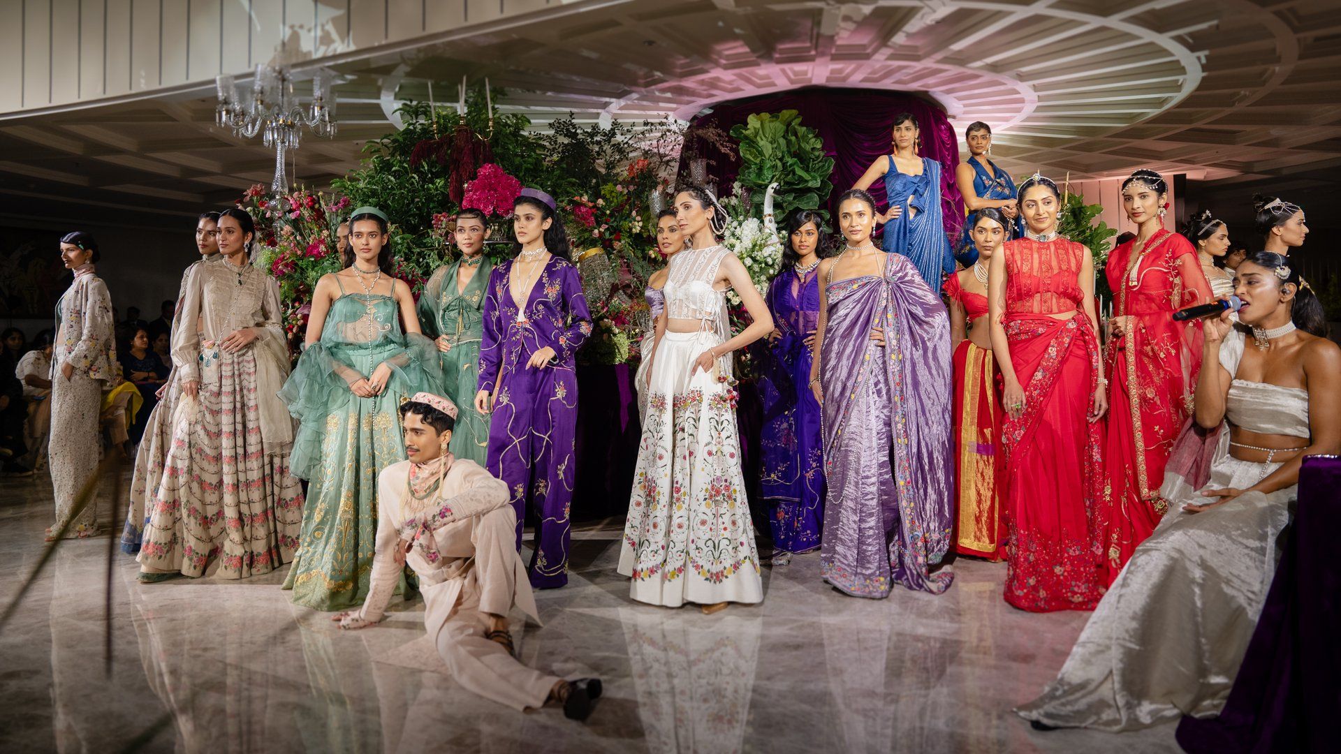 The final line-up at Anavila's show in Hyderabad