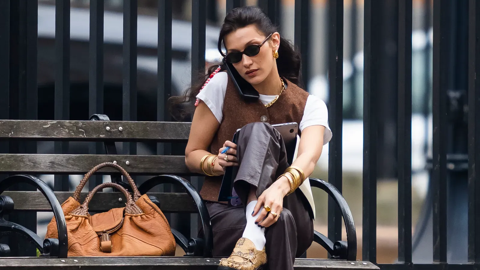 BESSO leather city bag y2k グランジ BESSO leather city bag y2k グランジ - メルカリ