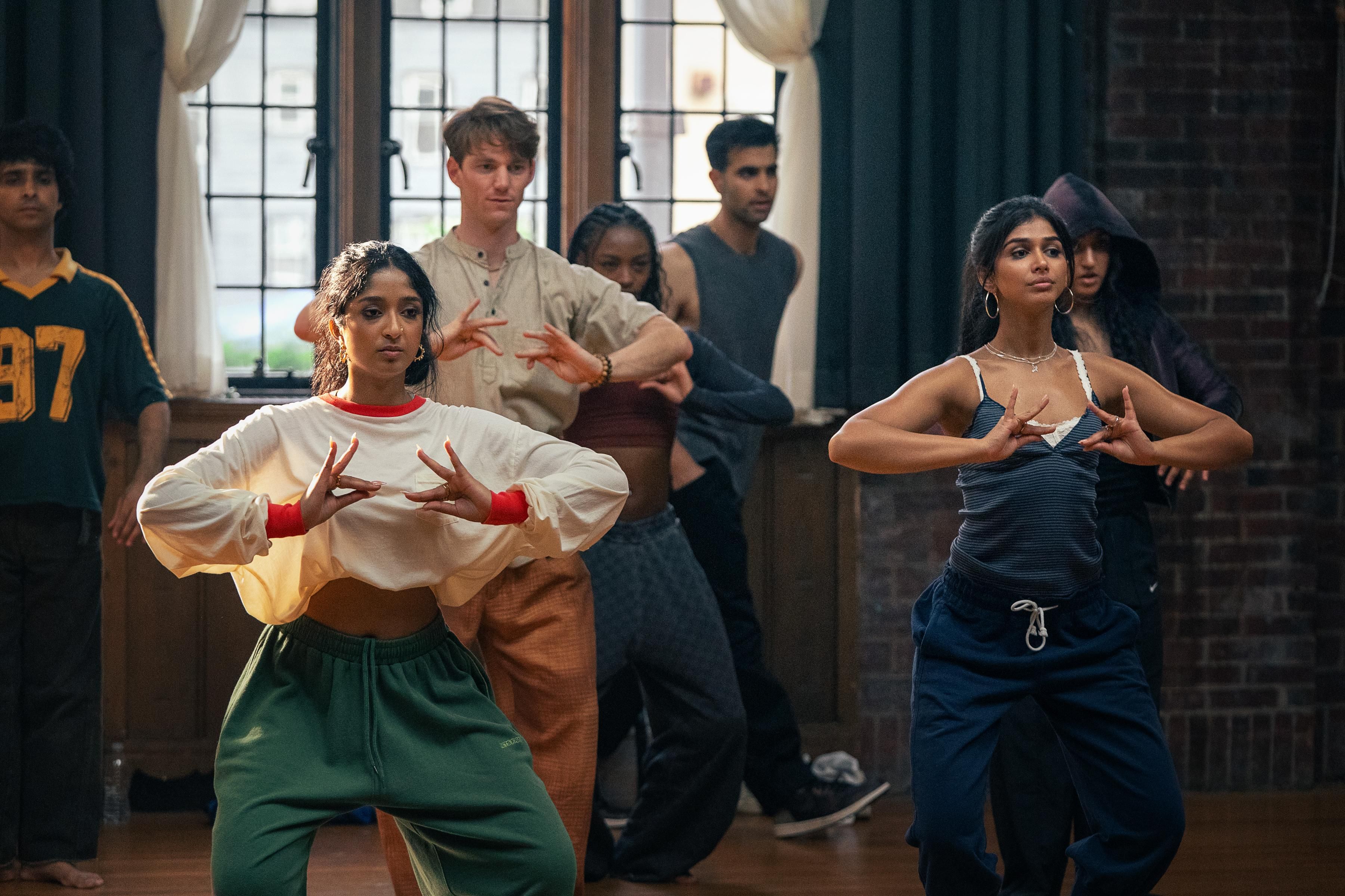 Maitreyi Ramakrishnan as Maya, Priyanka Kedia as Anjali in Netflix's Best of the Best