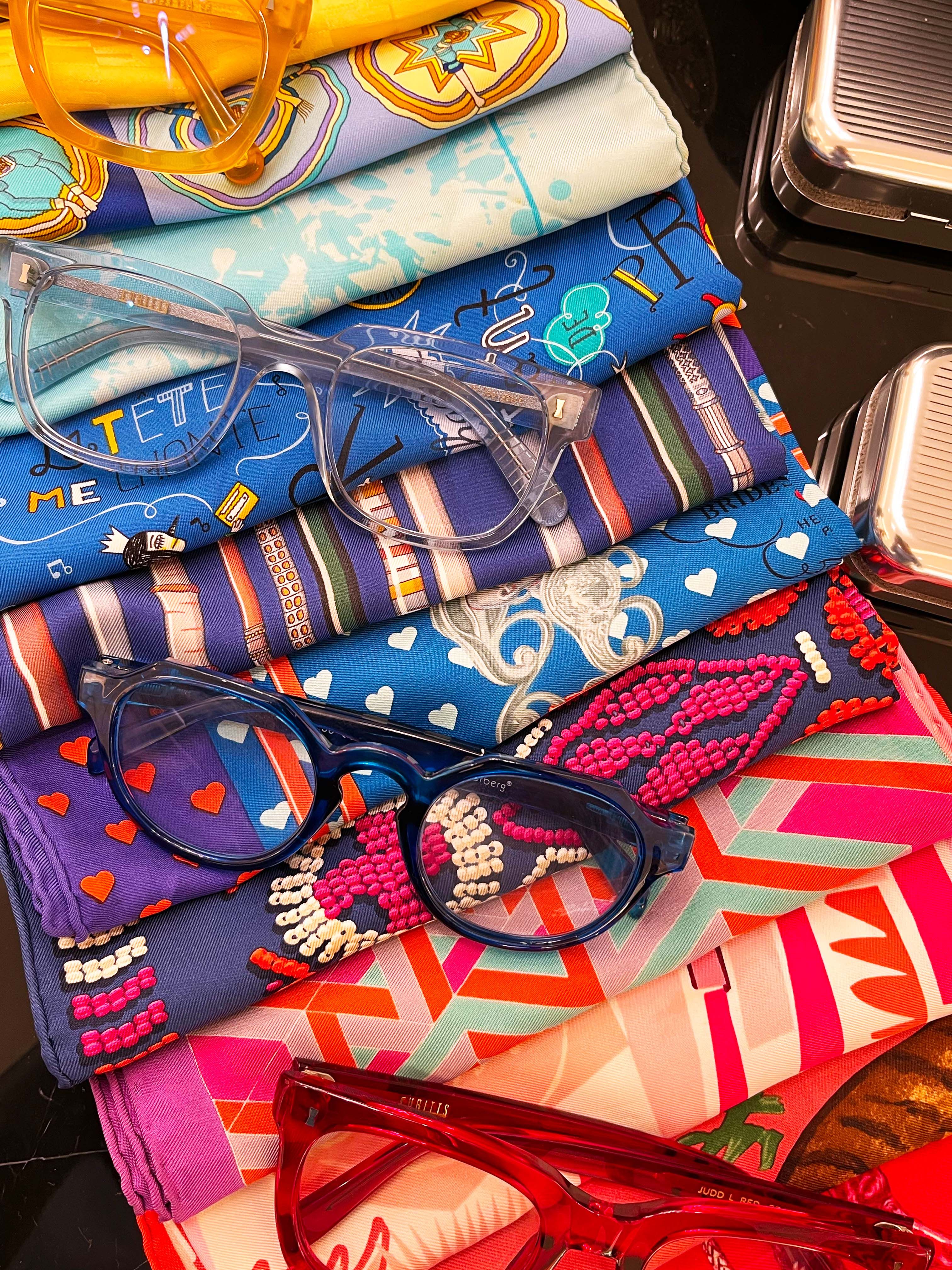 Biren Vaidya's Hermès pocket square collection