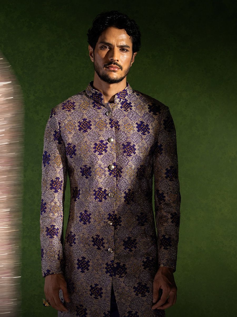 Kunal Rawal Lilac Sherwani