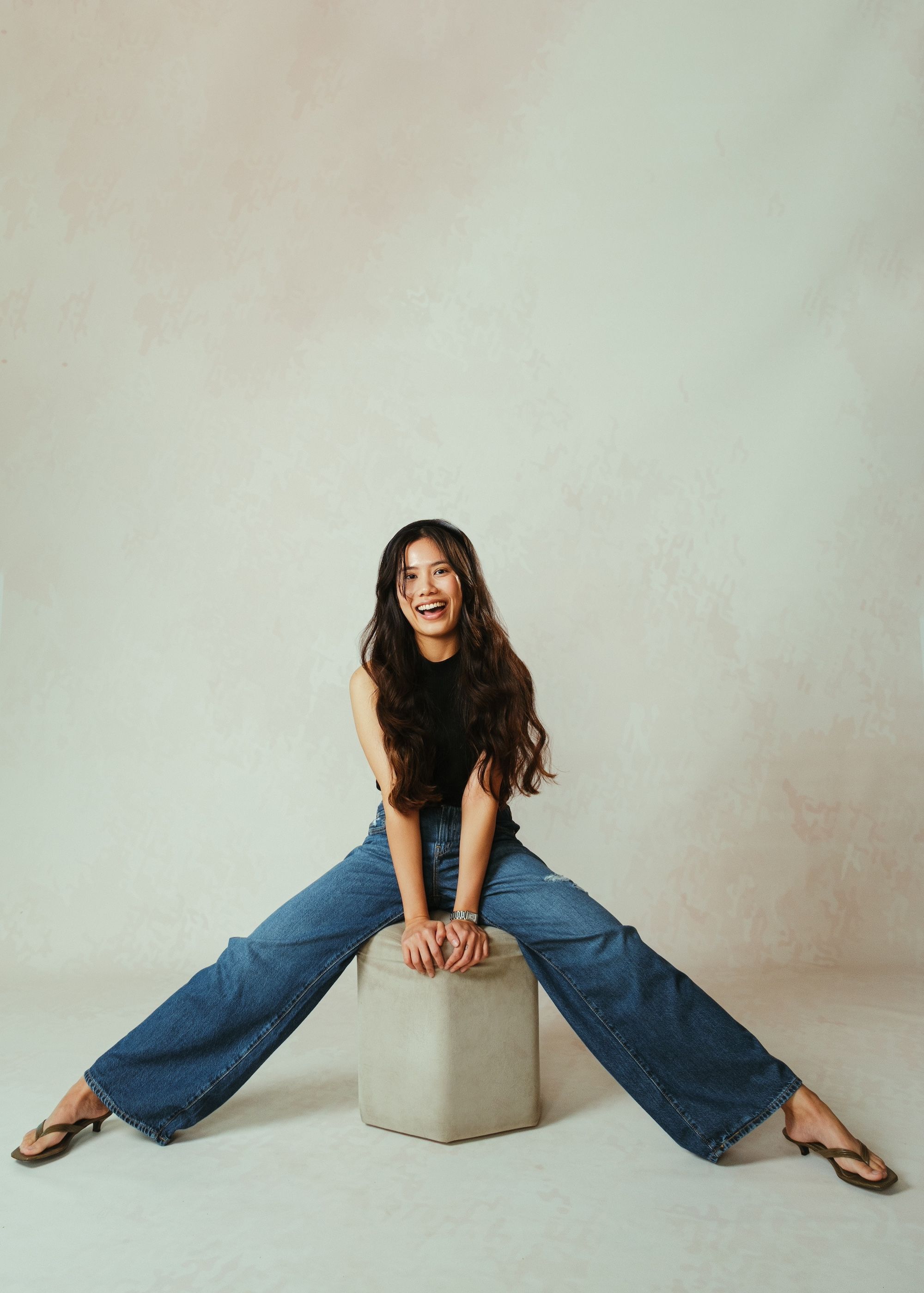 Chloe Chou at The Nod for Levi's cinch waist jeans campaign.JPG