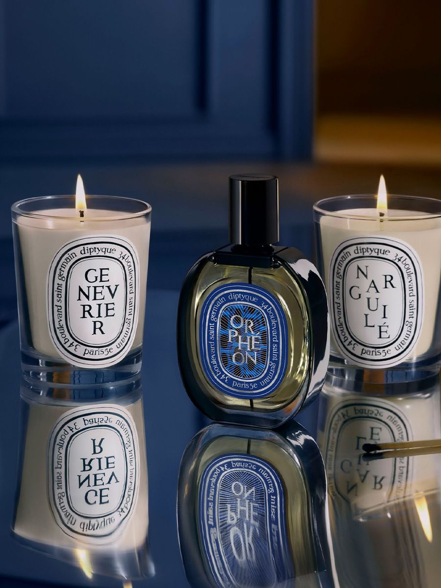 New launches from Diptyque: The Orphéon fragrance and Narguilé and Genévrier scented candles