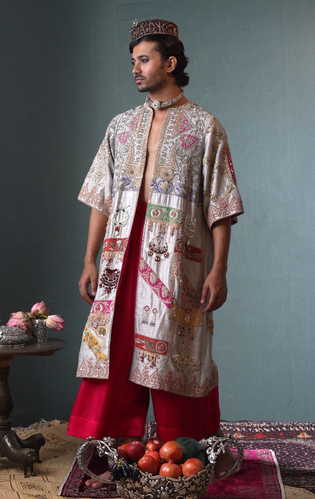 Kolkata-based designer Divya Sheth's Mughal Court bejewelled coat