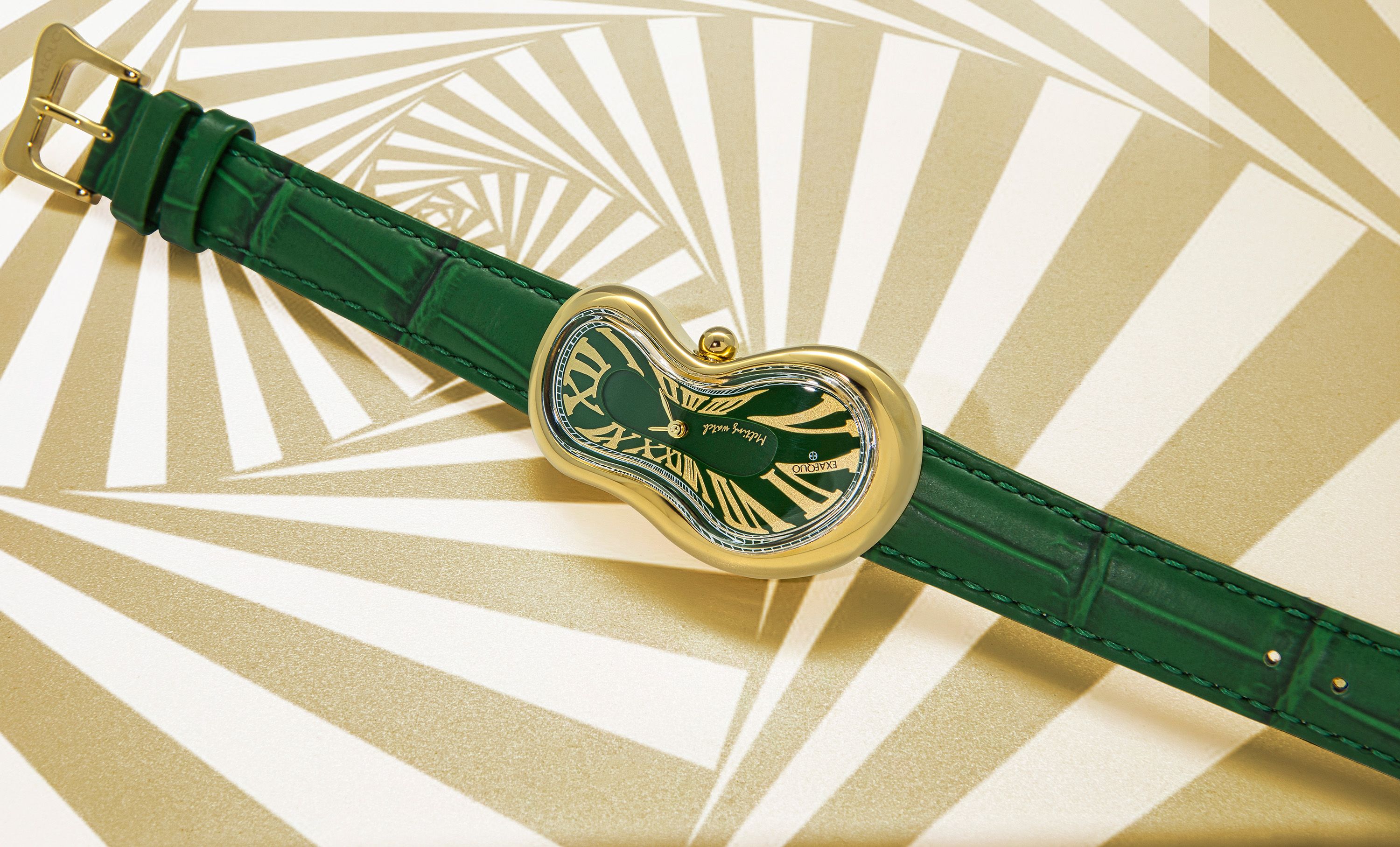 Exaequo Oro Verde Ambi melting watch