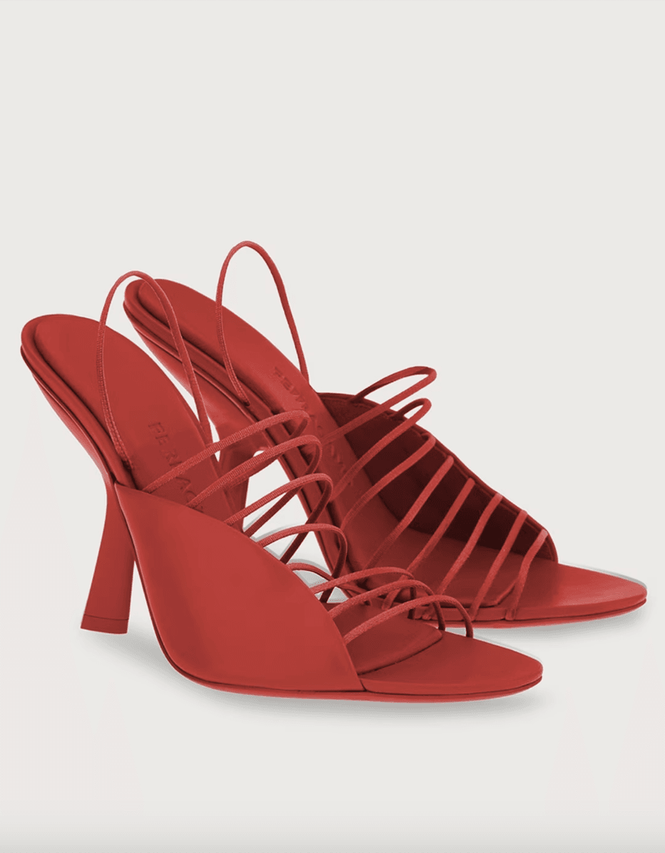 FERRAGAMO Sandals with Ultra-Fine Mini Straps in red.png