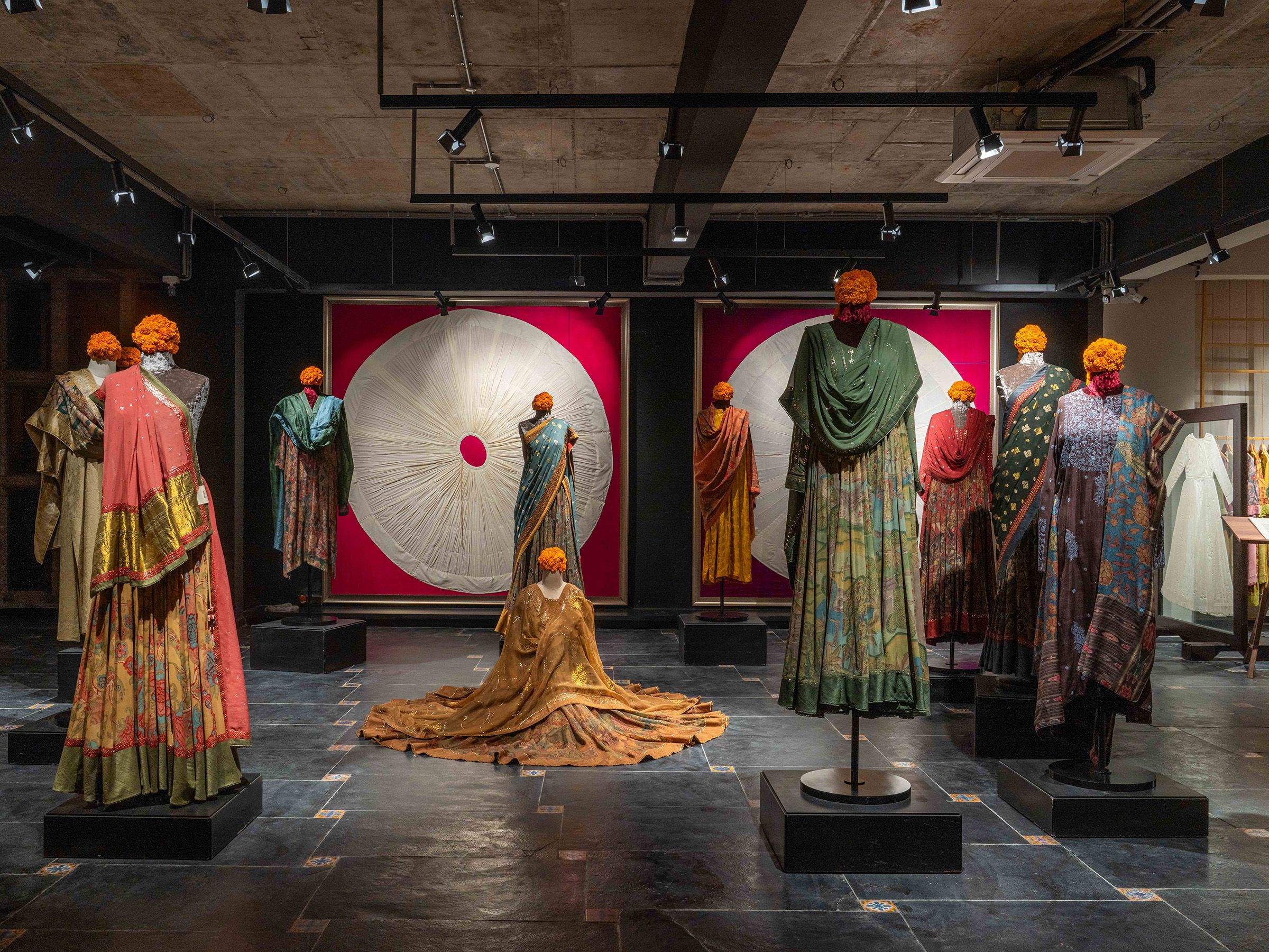 Gaurang’s Kalmakari looks and a display of textiles