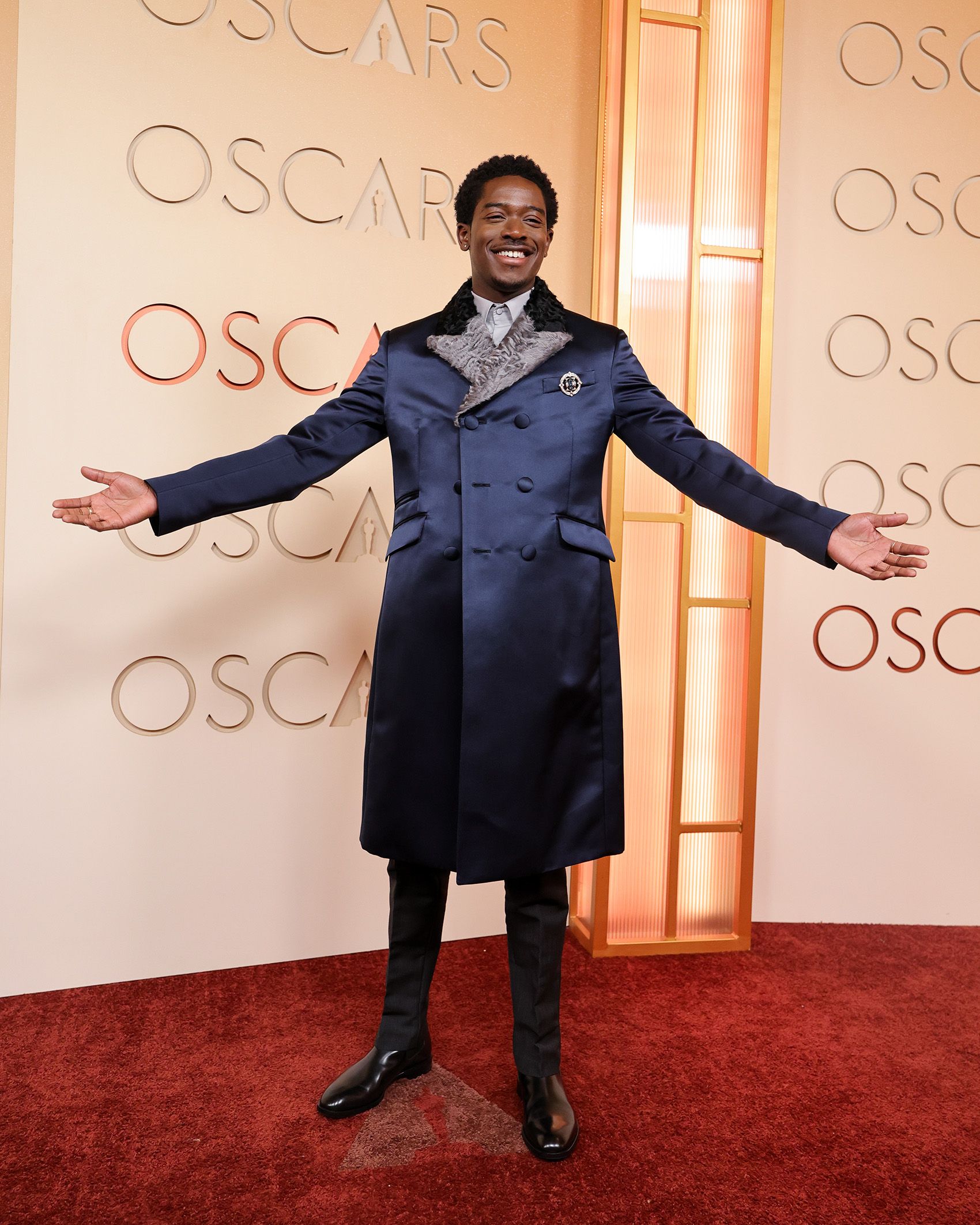 Damson Idris in custom prada Oscars 2026 red carpet (