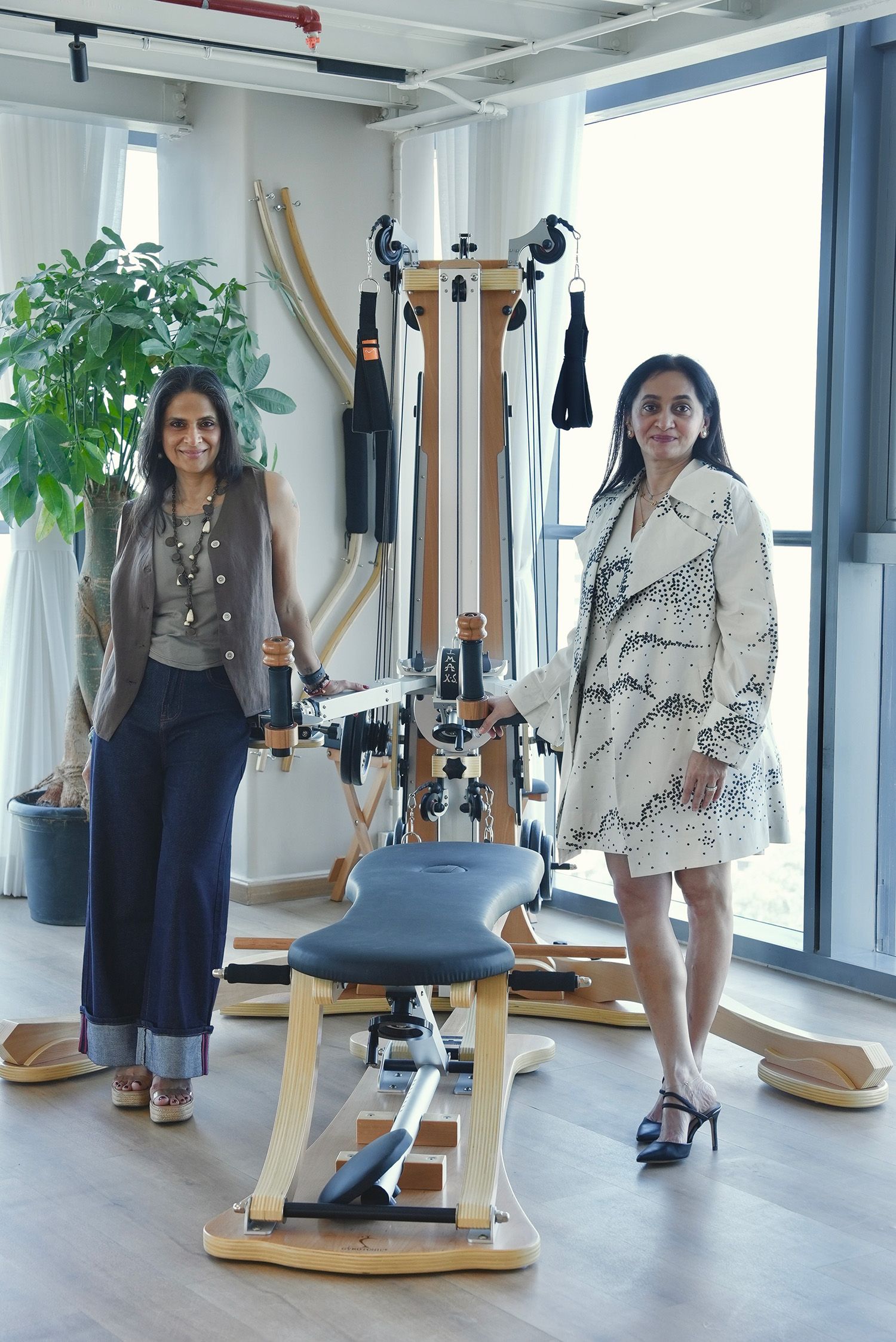 Simeen Colabawalla and Nimisha Sheth at Studio Novare in Mahalaxmi, Mumbai