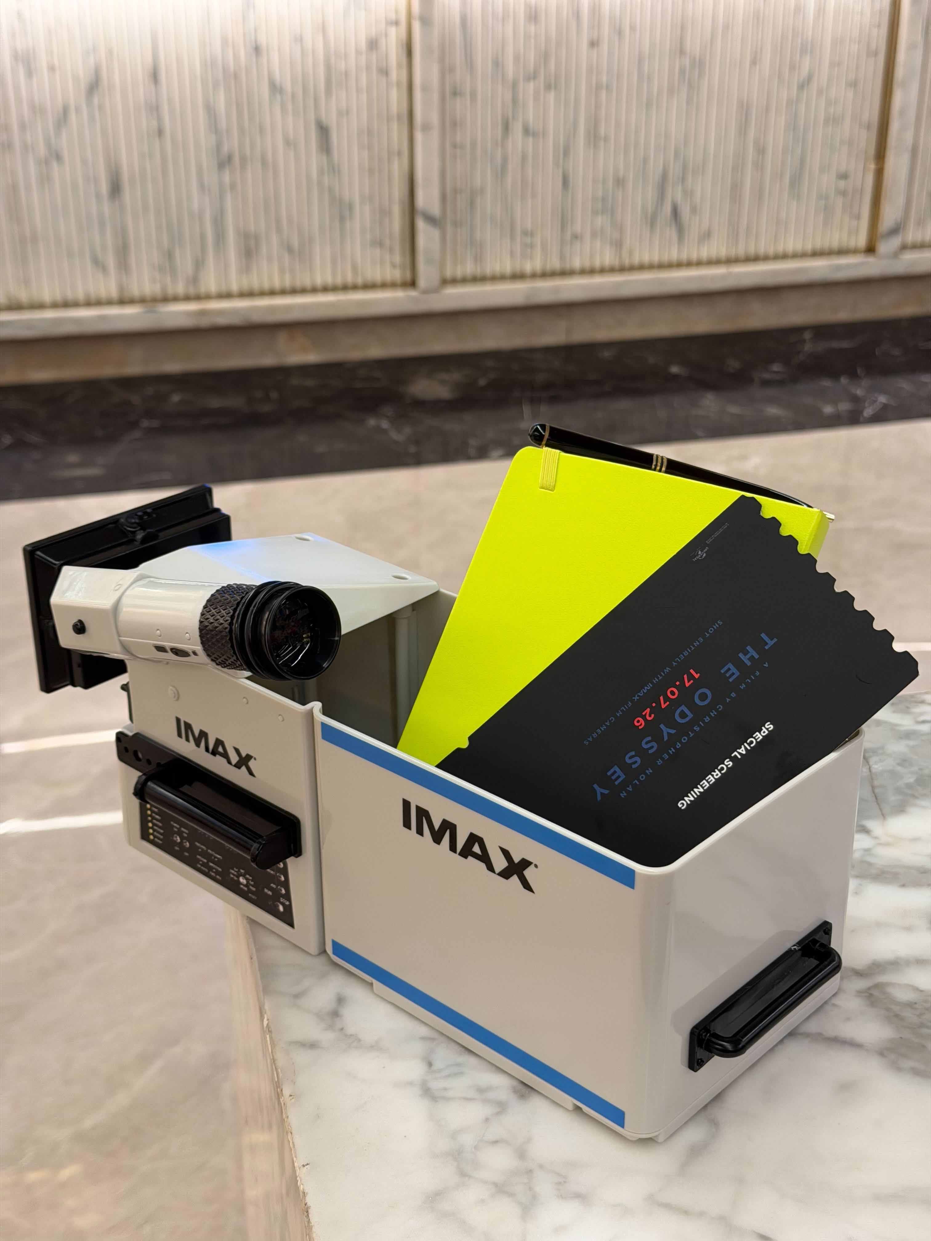IMAX themed popcorn buckets were a crowd favourite at the premiere