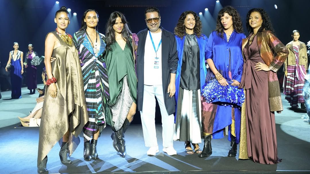 Designer Amit Hansraj takes a bow with his showstoppers