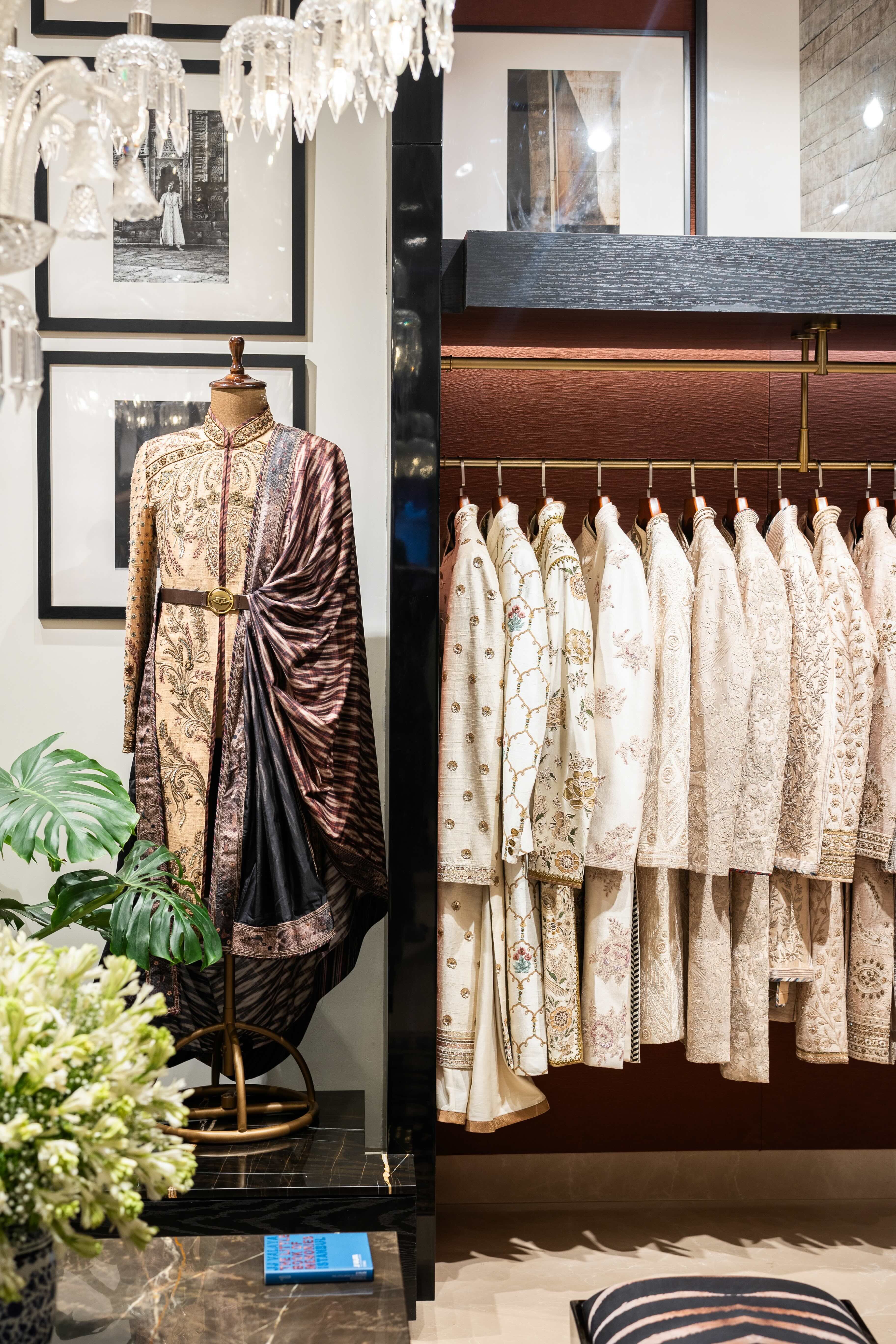 Inside the JJ Valaya Couture store at Jio World Plaza
