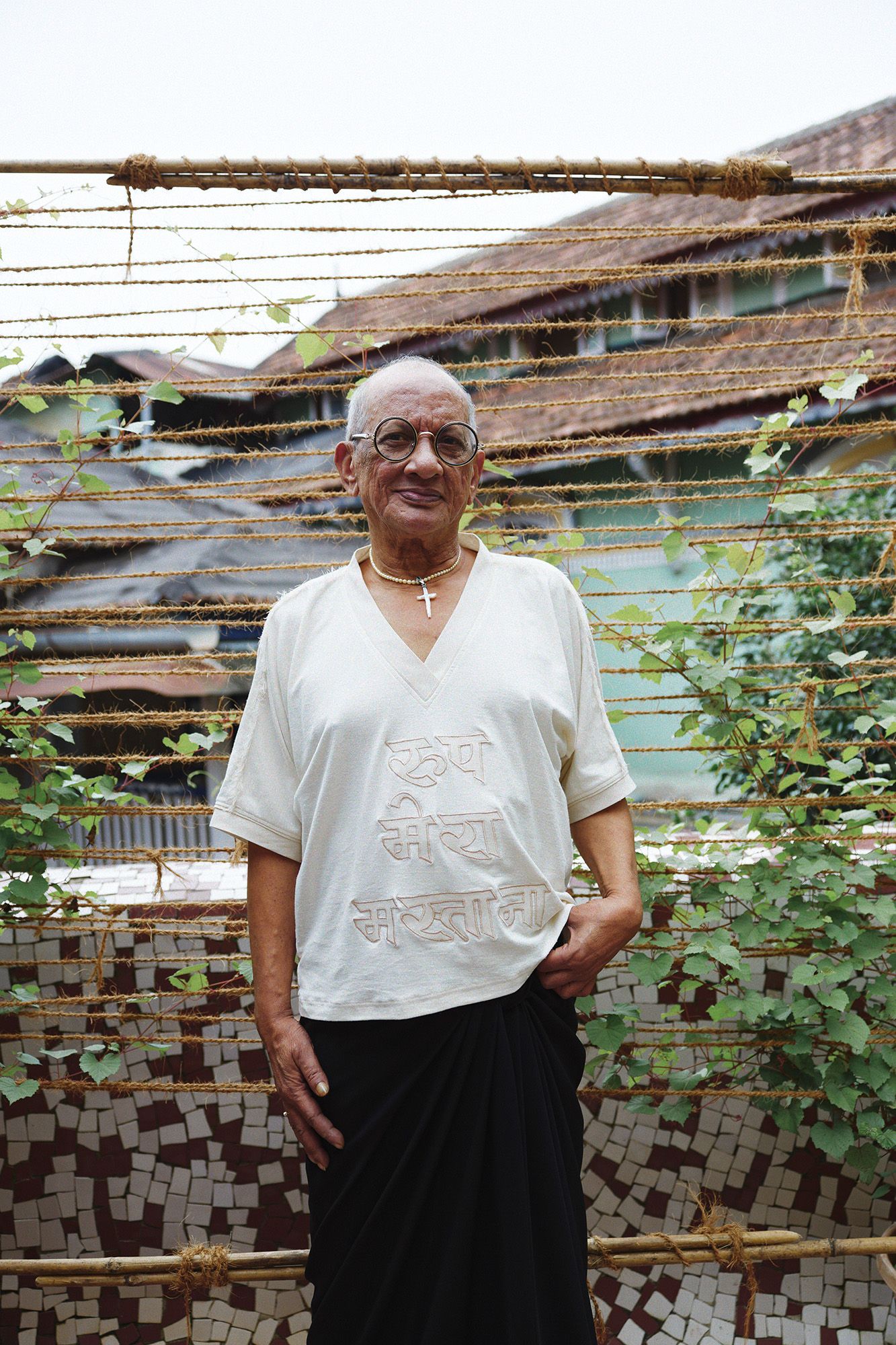 James Ferreira on his terrace garden