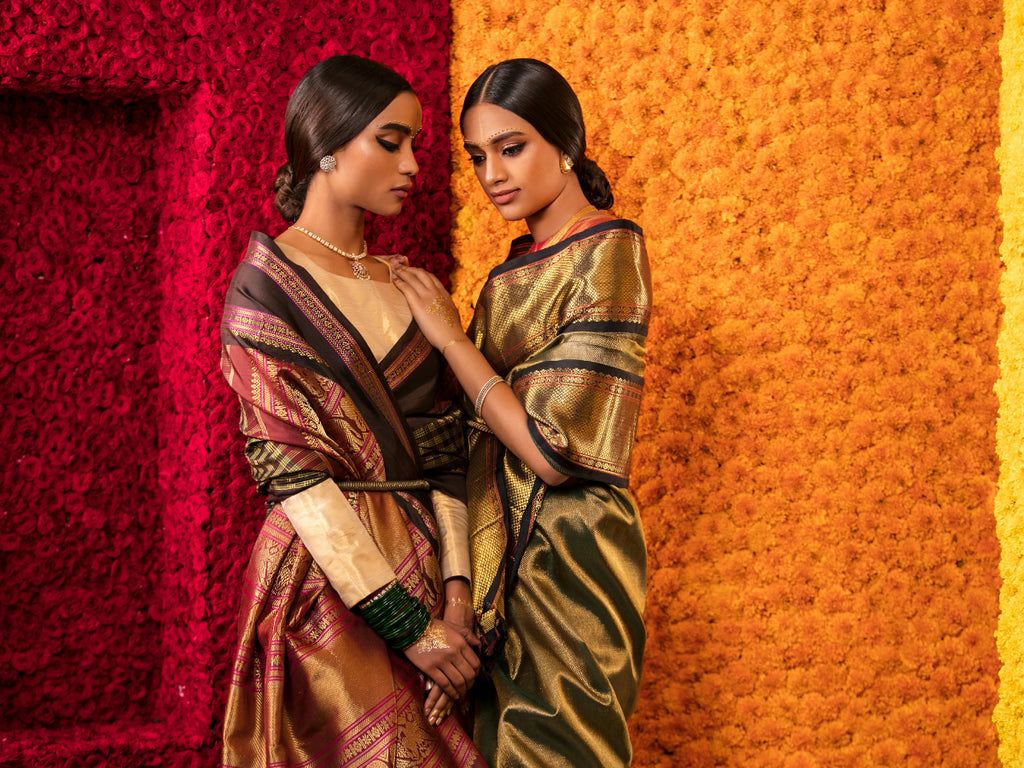 Kanakvalli kanjivaram saris