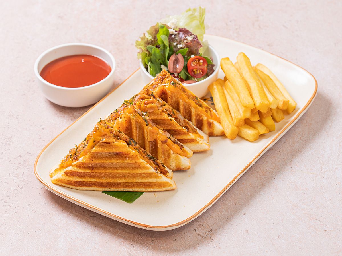 Koliwada Chicken Tikka & Cheddar Toasty