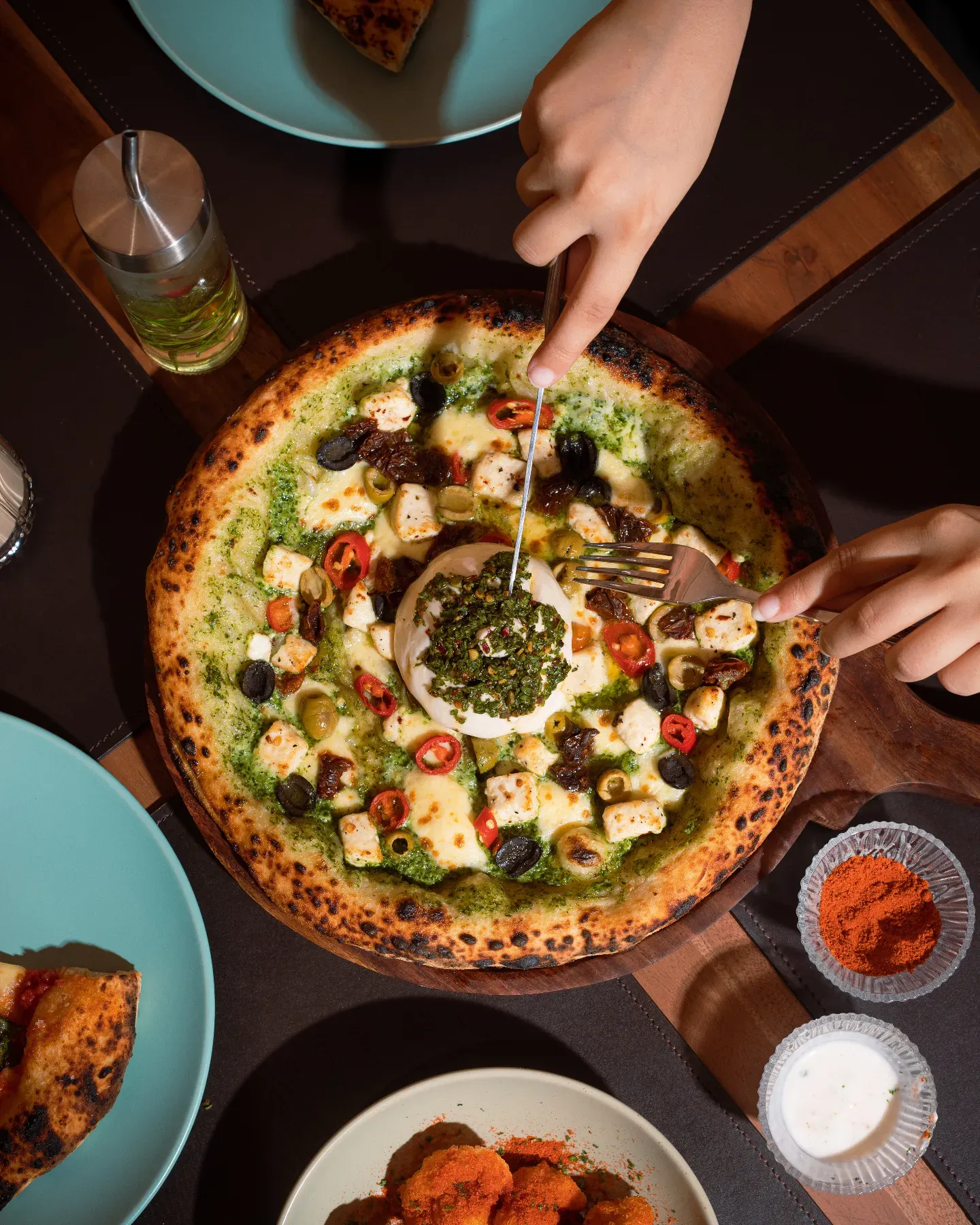 Pesto pizza