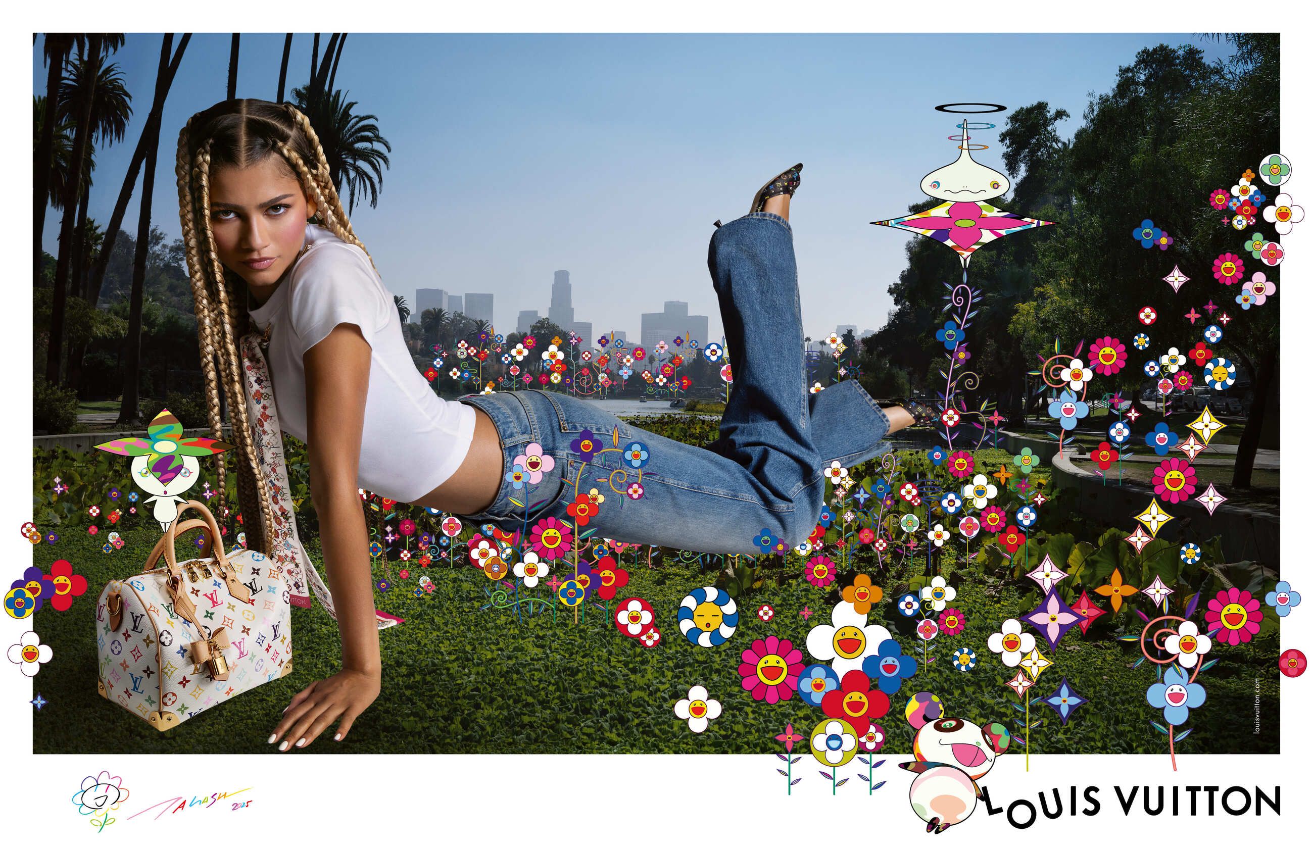 【VS・PINK】 ミッドナイトトロピカル ★ダフルBAG★ The Louis Vuitton X Takashi Murakami Speedy handbag is back