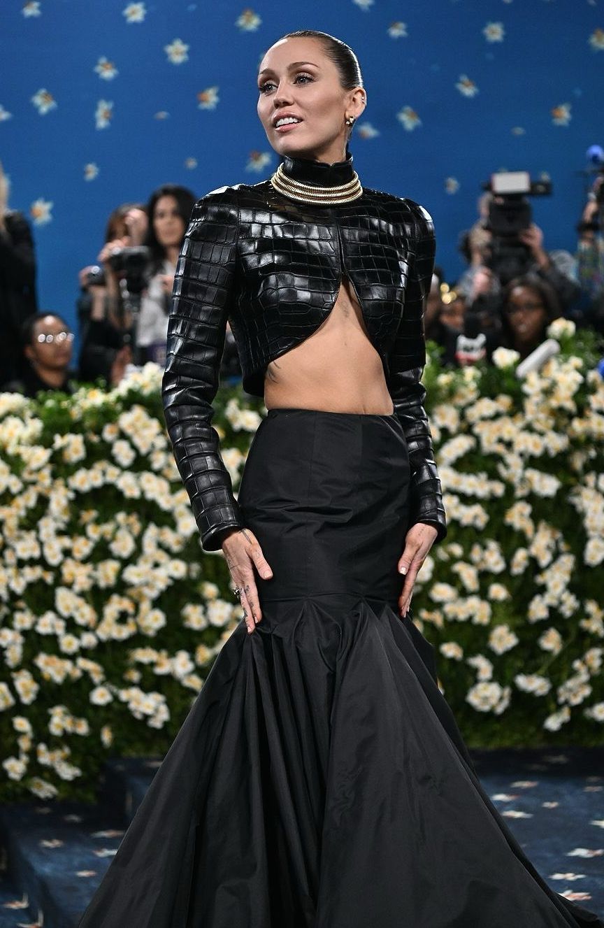 Miley Cyrus in Alaia at the 2025 Met Gala
