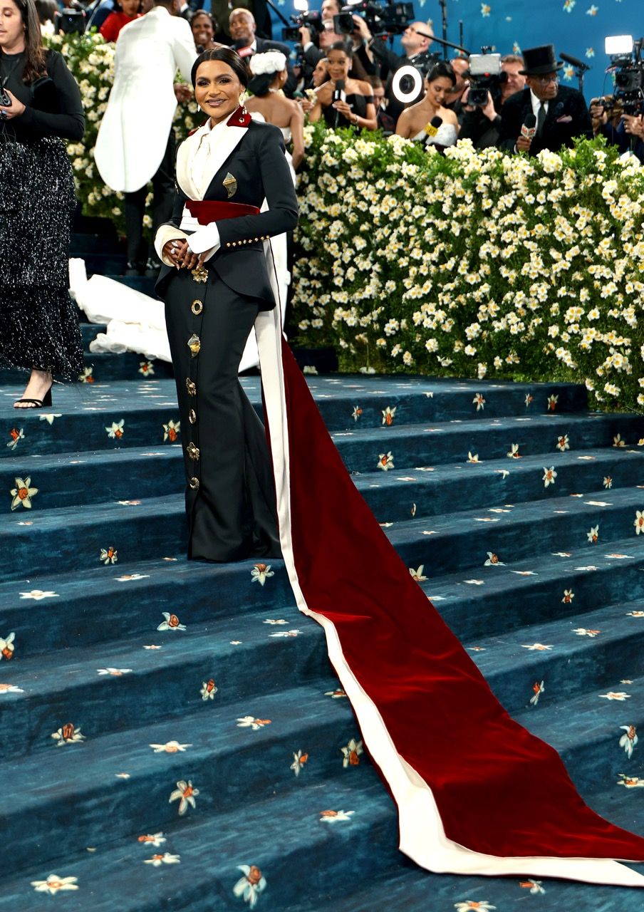 Mindy Kaling at the 2025 Met Gala in Harbison Studio