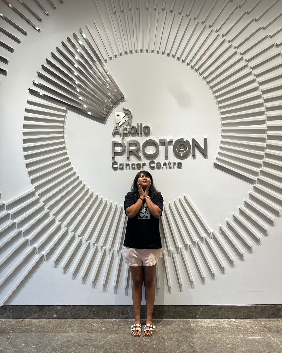 Nirikshya Patra at the Apollo Proton Cancer Centre in April 2024