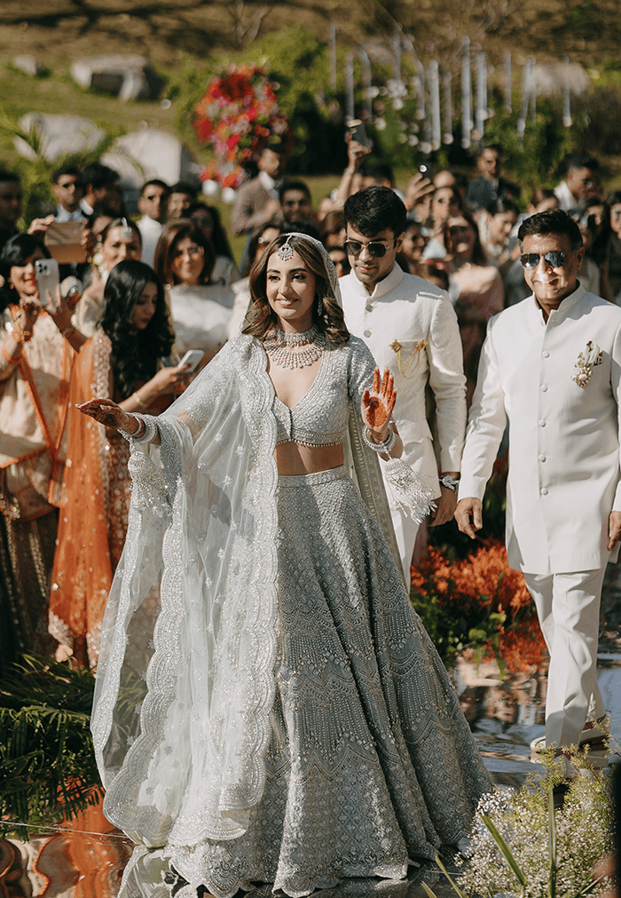 Rhea Narula Chowdhri on her way to the altar