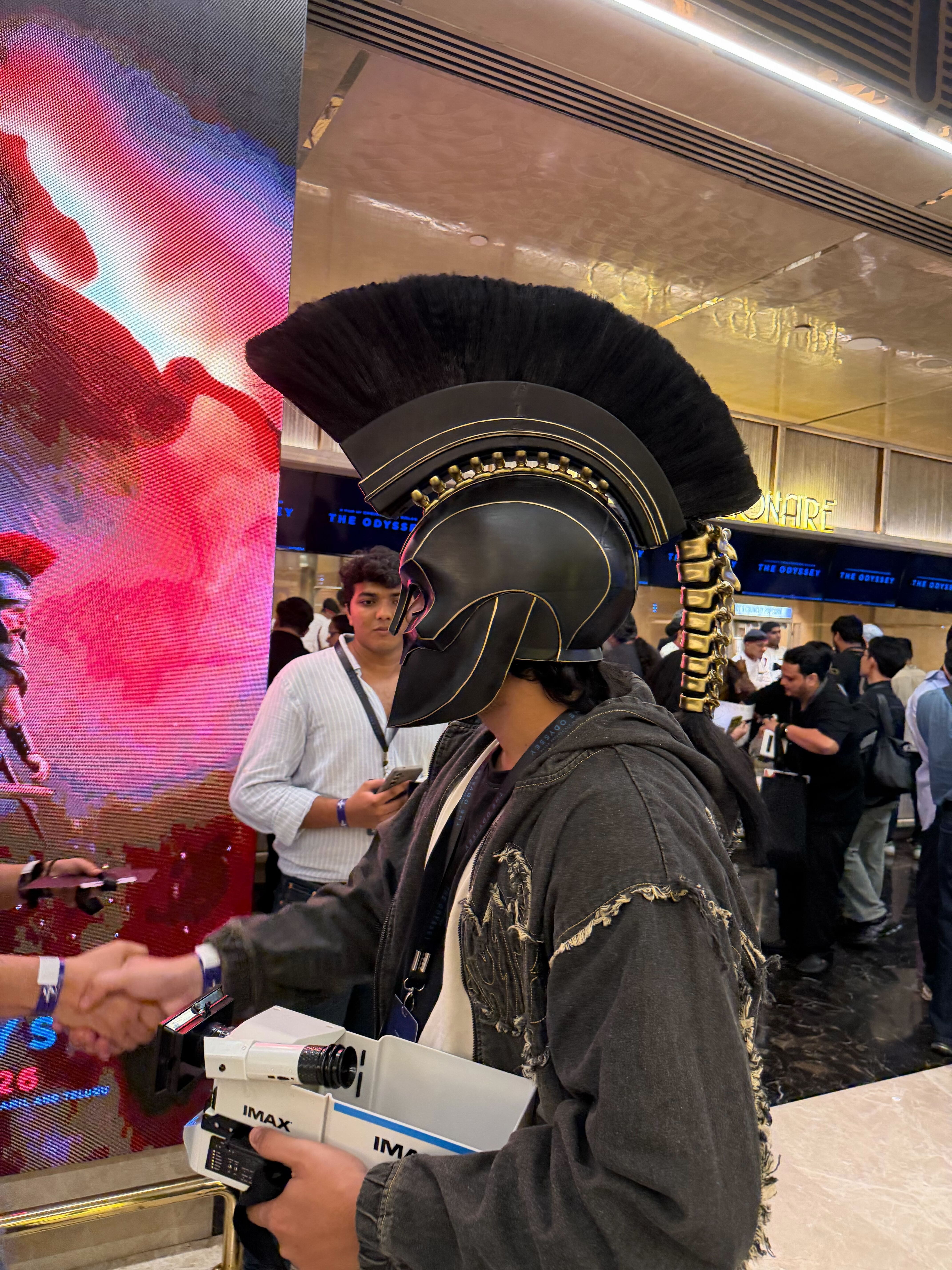 The award winning cosplayer, Saurabh Singh Rawat at the premiere