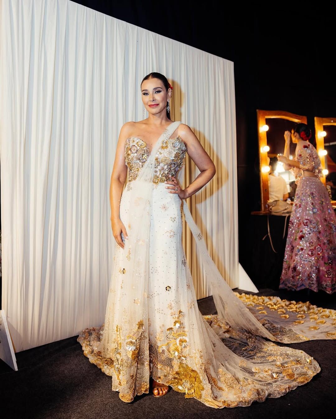 TWC Rahul M Nargis gown  Lisa Ray IG.jpg