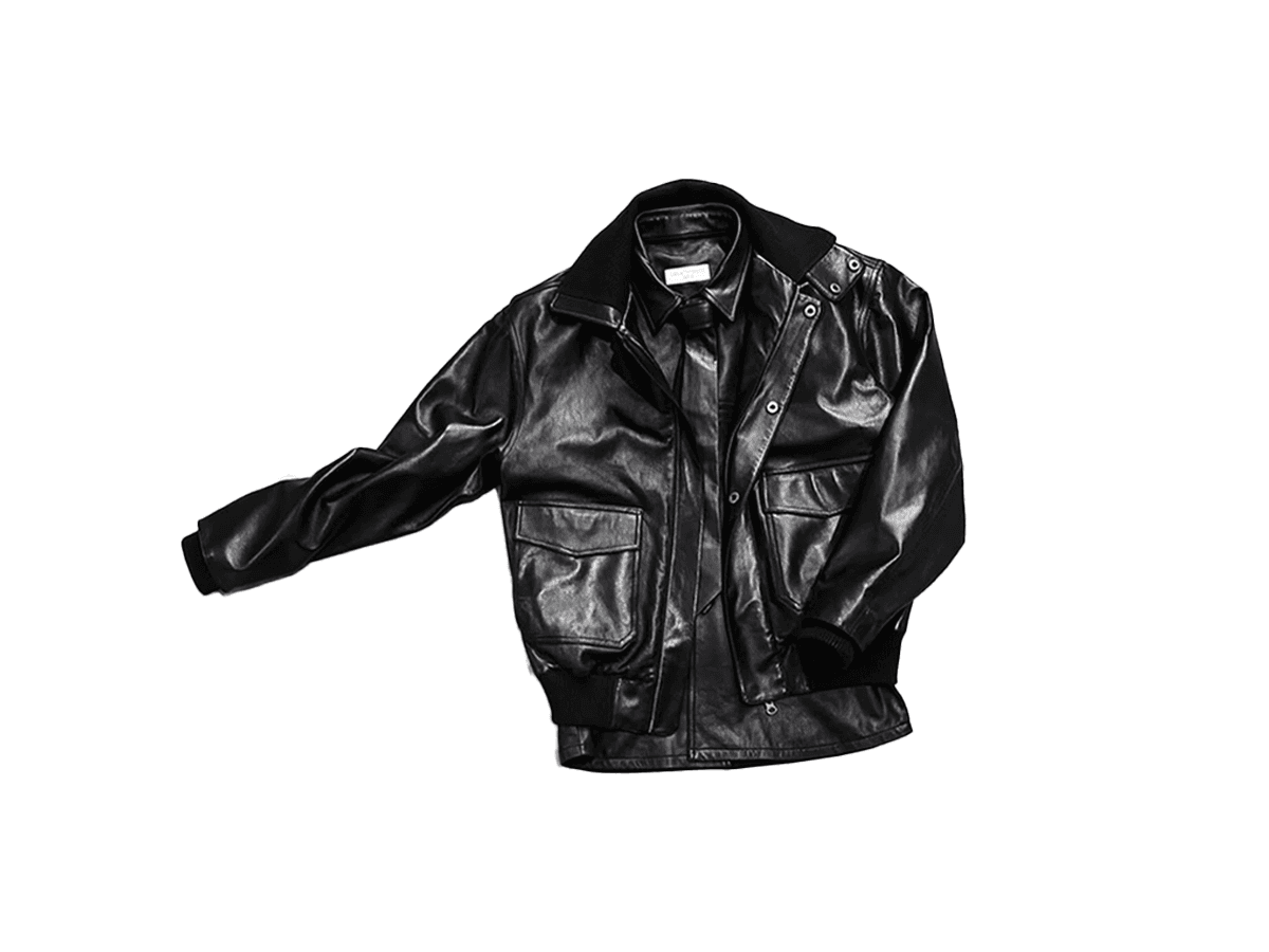 Leather flight bomber jacket, Countrymade, ₹31,990 | Shop on countrymade.in