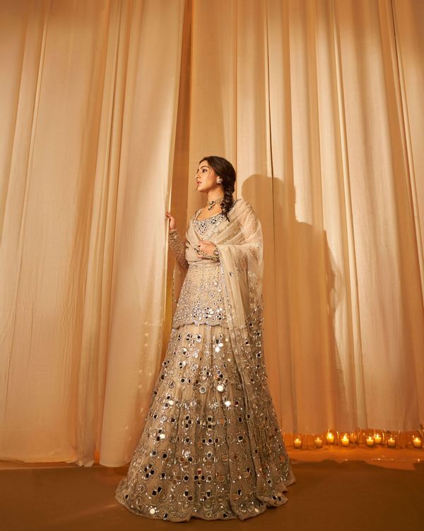 sachin and babi light blue dress Elegant Gold Modest Evening Dress 951GOLD