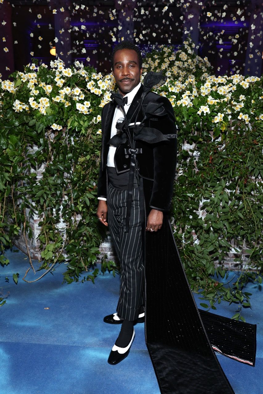 Tramell Tillman from Severance at the Met Gala in Thom Browne